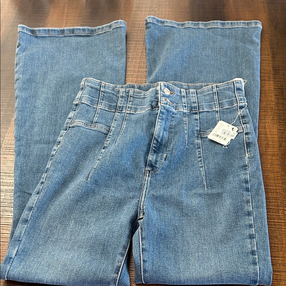 We The Free Blue Straight Leg Jeans